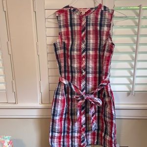 Brooks Brother Dress.  Red, White and Blue
